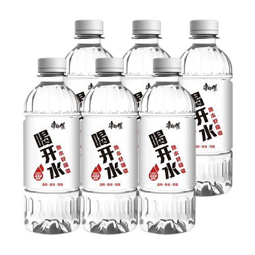 康师傅 喝开水熟水饮用水380ml*6瓶