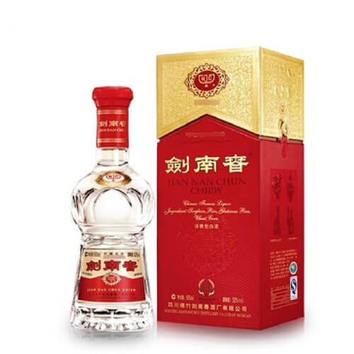 【上海地区专享】剑南春 水晶剑 52度 500ml*1瓶 浓香型白酒
